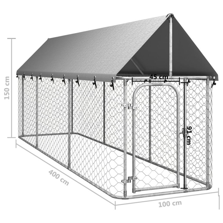 Chain link dog kennel best sale for sale